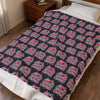 Pink Heart Chrome Eye Velveteen Plush Blanket