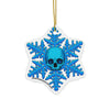 Blue Skull Snowflake Christmas Ornament 1pc, 3pcs, 5pcs, or 10pcs