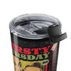 20oz Retro Horror Movie Tumbler — 'Thirsty Thursday' Vintage Killer Design— Halloween 2026