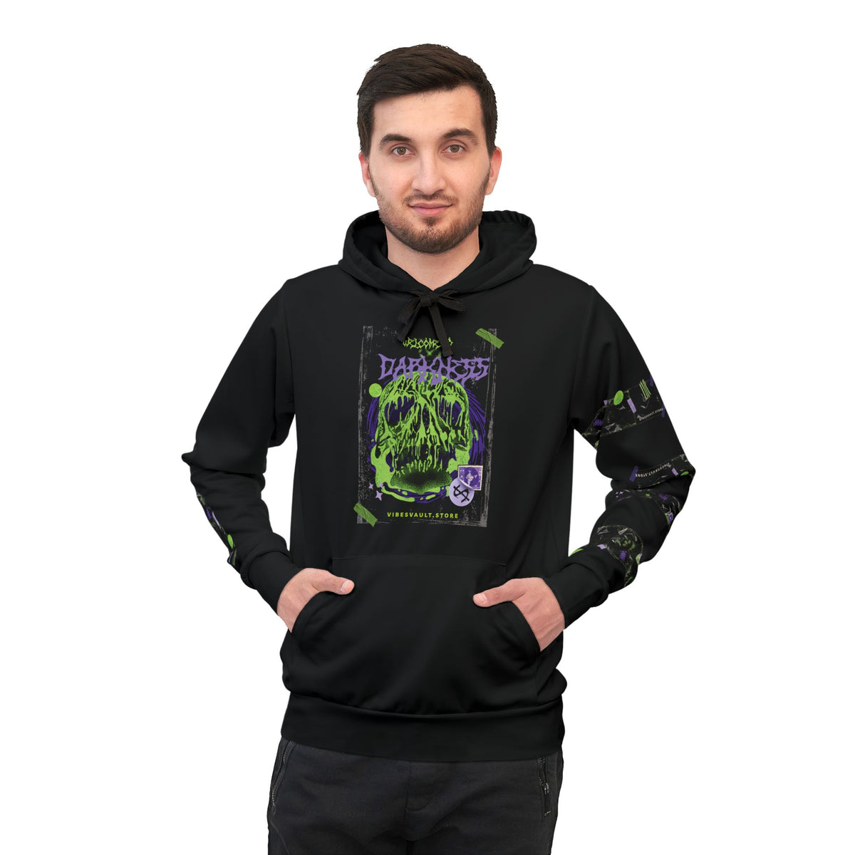 Darkness Skate Skull Hoodie