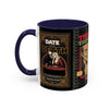 3 Book Covers Retro Vampire, Death and Black Cats Mug — Two-Tone Accent 11/15oz - Fall Halloween 2026