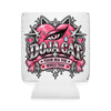 Pink Heart Chrome Eye Can Cooler Sleeve
