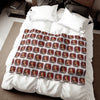 Red Roses Chrome Portrait Sweatshirt Blanket