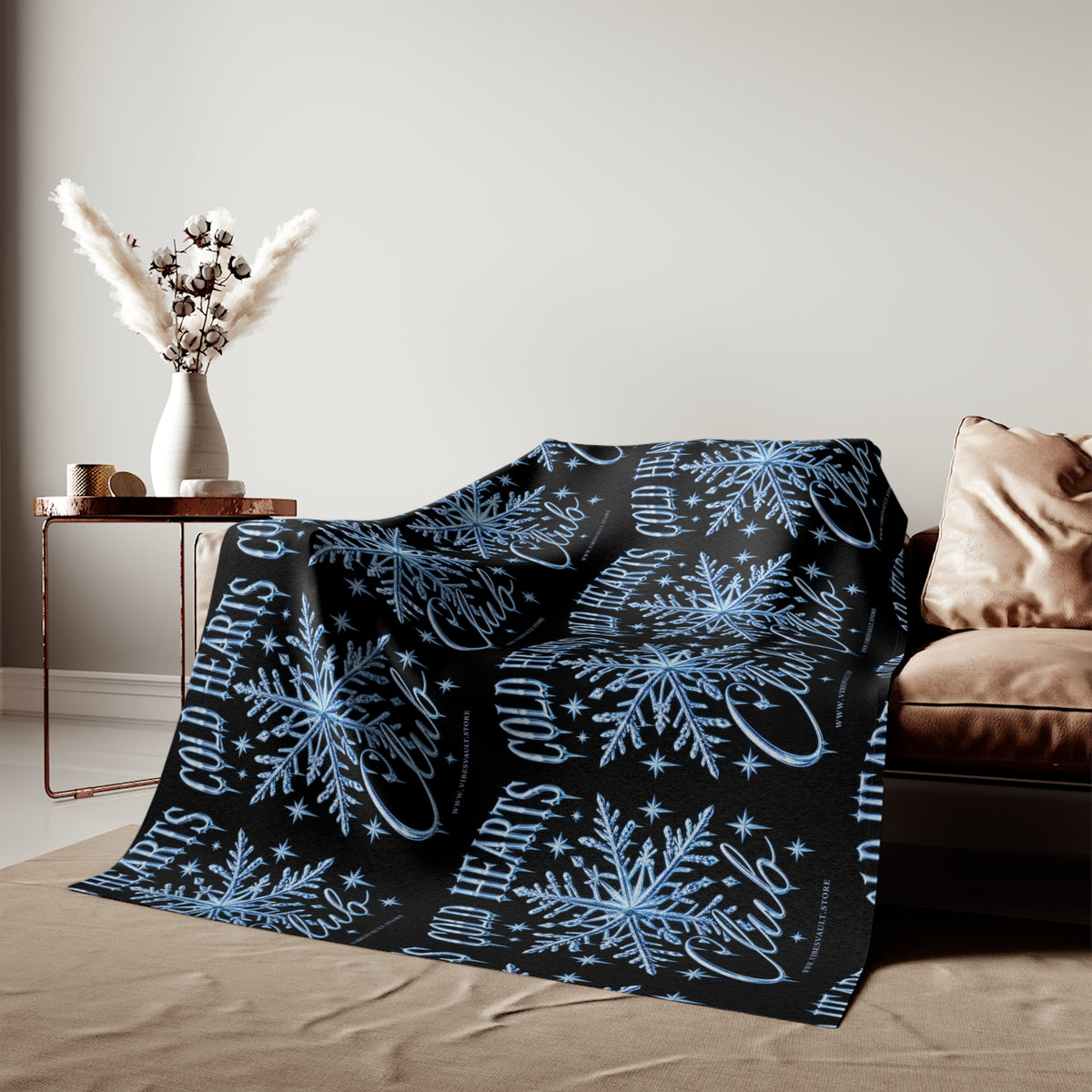 Cold Hearts Club Snowflake Sweatshirt Blanket