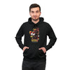 Dead Teddy Bear Graffiti Hoodie with Stars
