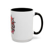 Red Heart Chrome Eye Colorful Mug 11oz & 15oz