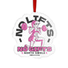 Christmas Workout - No Gifts Gym Girl Custom Cut Acrylic Ornament
