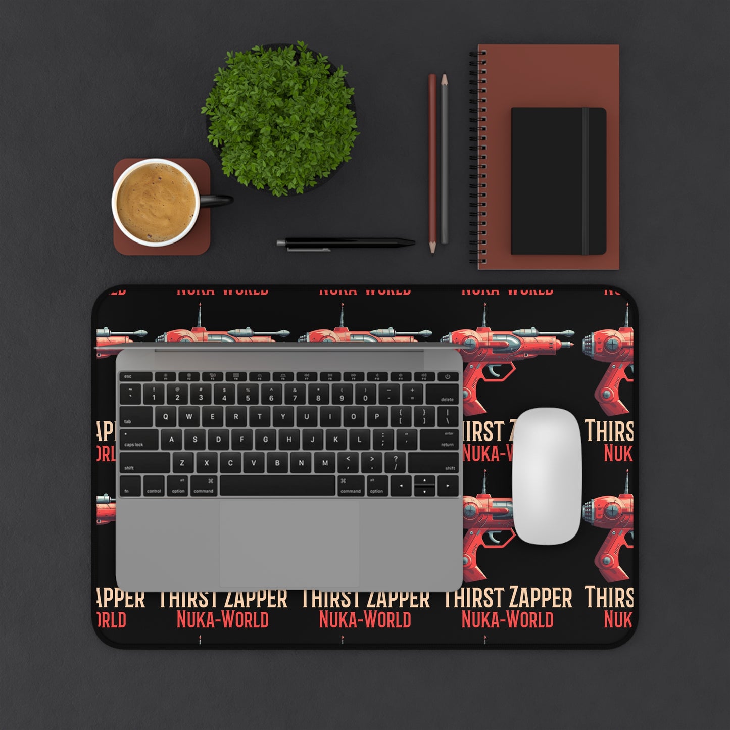 Nuka-World Thirst Zapper Fallout Desk Mat — Retro Sci‑Fi Gaming Mouse Pad