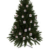 Red Heart Chrome Eye Aluminum Ornaments