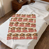 Howdy Holidays Cowboy Christmas Velveteen Plush Blanket