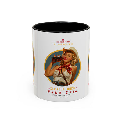 Apocalyptic Anime Coffee Mug — Nuka Cola Soda Girl Accent Mug (11/15oz)