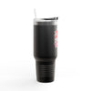 Red Heart Chrome Eye Insulated Travel Mug 40oz