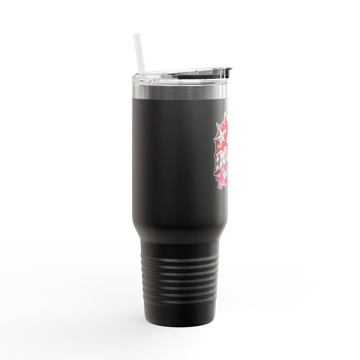 Red Heart Chrome Eye Insulated Travel Mug 40oz