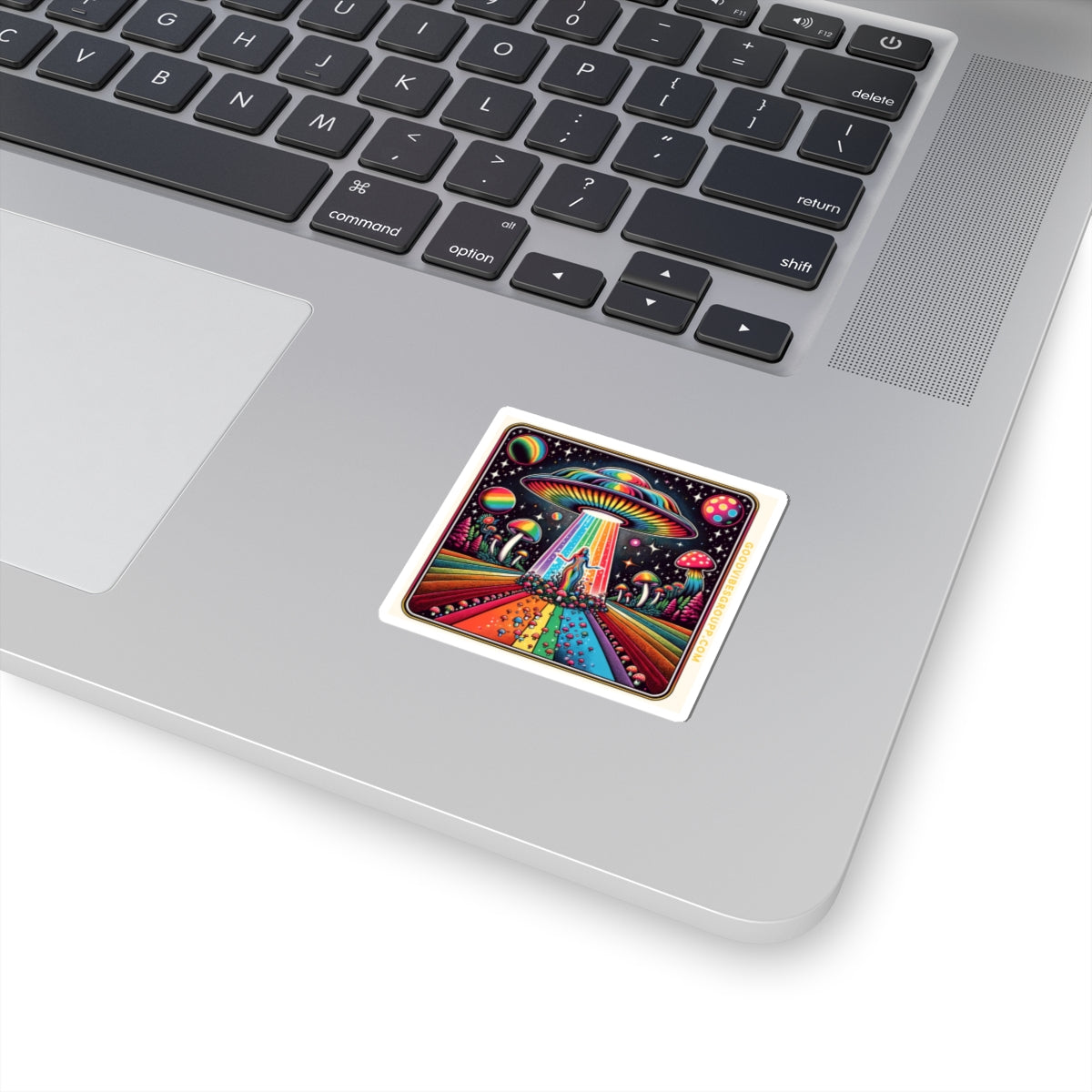 Sticker Rainbow UFO Space