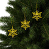 Black Yellow Skull Snowflake Christmas Ornament 1pc, 3pcs, 5pcs, or 10pcs