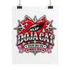 Red Heart Chrome Eye Rolled Poster