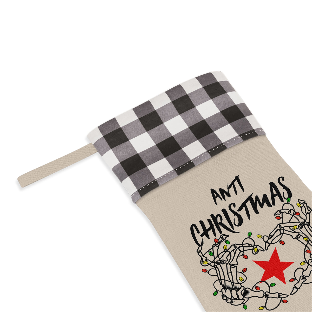 HOLIDAY Skeleton Heart Christmas Stocking