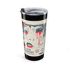 20oz Horror Poster Tumbler — “Blood Demon” Retro Vampire Travel Cup— Halloween 2026