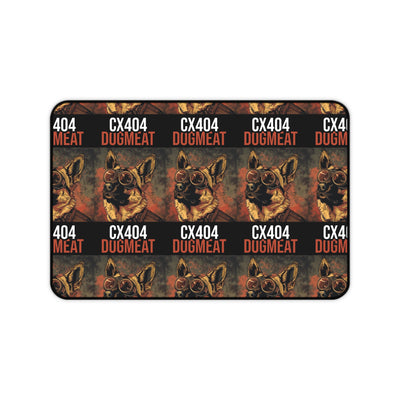 Retro 'CX404 DOGMEAT' Dog Desk Mat — Vintage Aviator Pet Art Mousepad