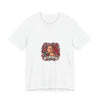 Red Roses Chrome Portrait Bella+Canvas Jersey Tee