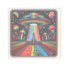 Sticker Rainbow UFO Space