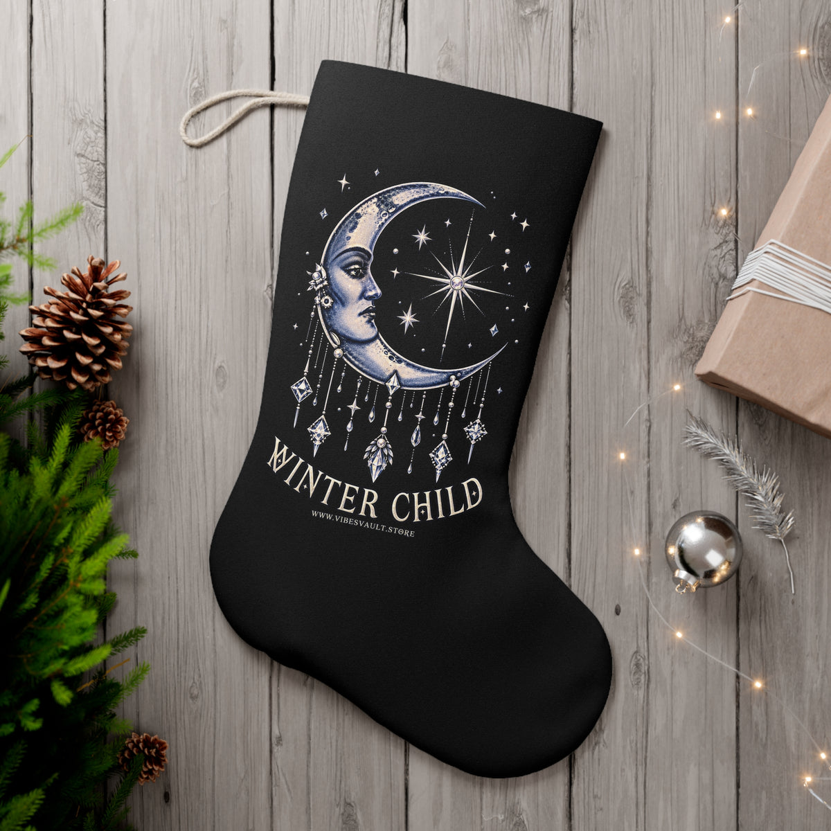 HOLIDAY Winter Child Santa Stocking