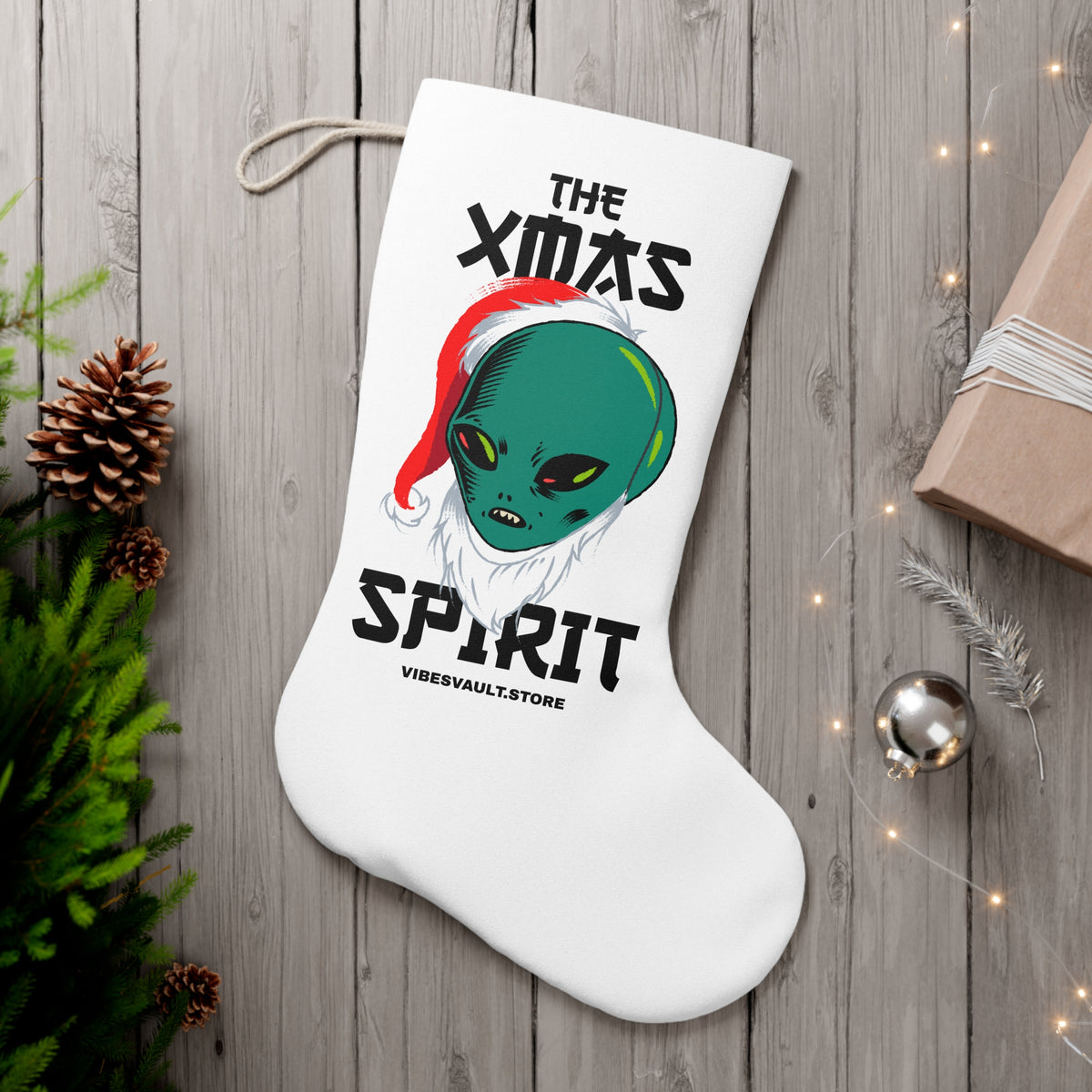 HOLIDAY Alien Santa Santa Stocking