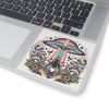 Rainbow UFO Sticker