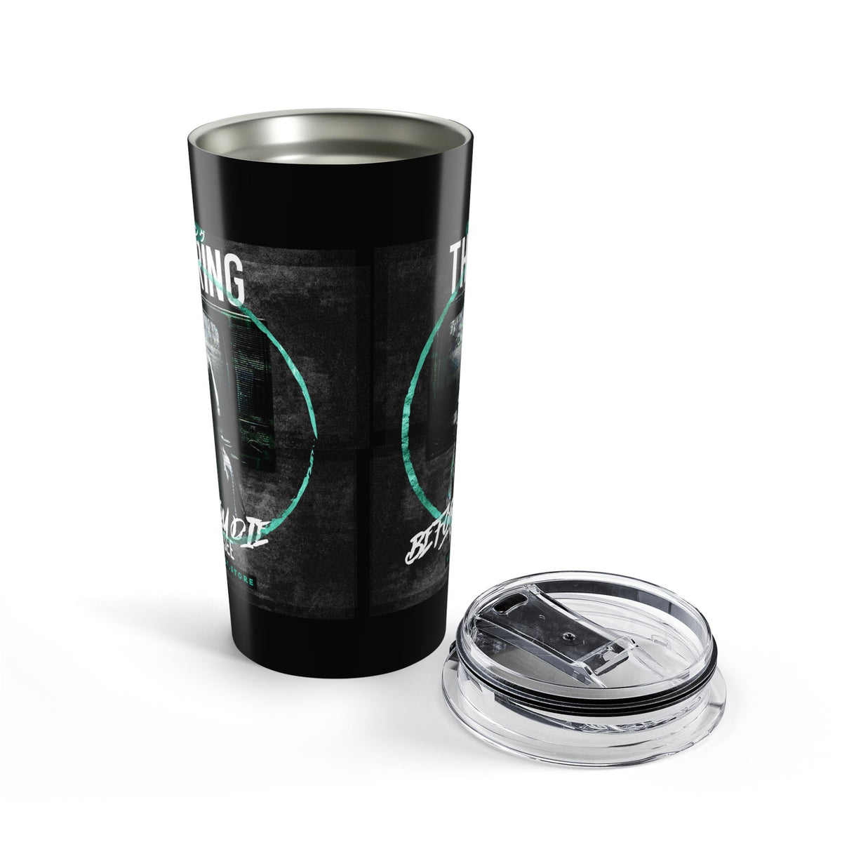20oz Travel Tumbler - 'The Ring' Horror Movie Graphic Insulated Cup— Halloween 2026