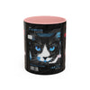 Halloween Cat Coffee Mug — Two-Tone Accent 11/15oz - Fall Halloween 2026
