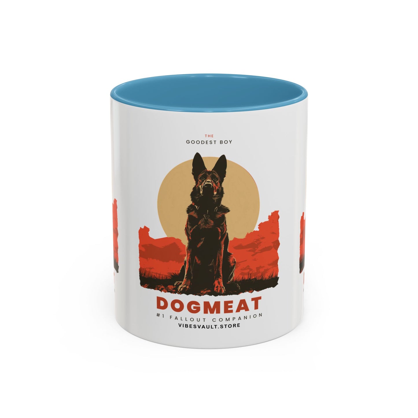 Dogmeat Fallout Mug — Retro K9 Accent Coffee Cup (11/15oz)