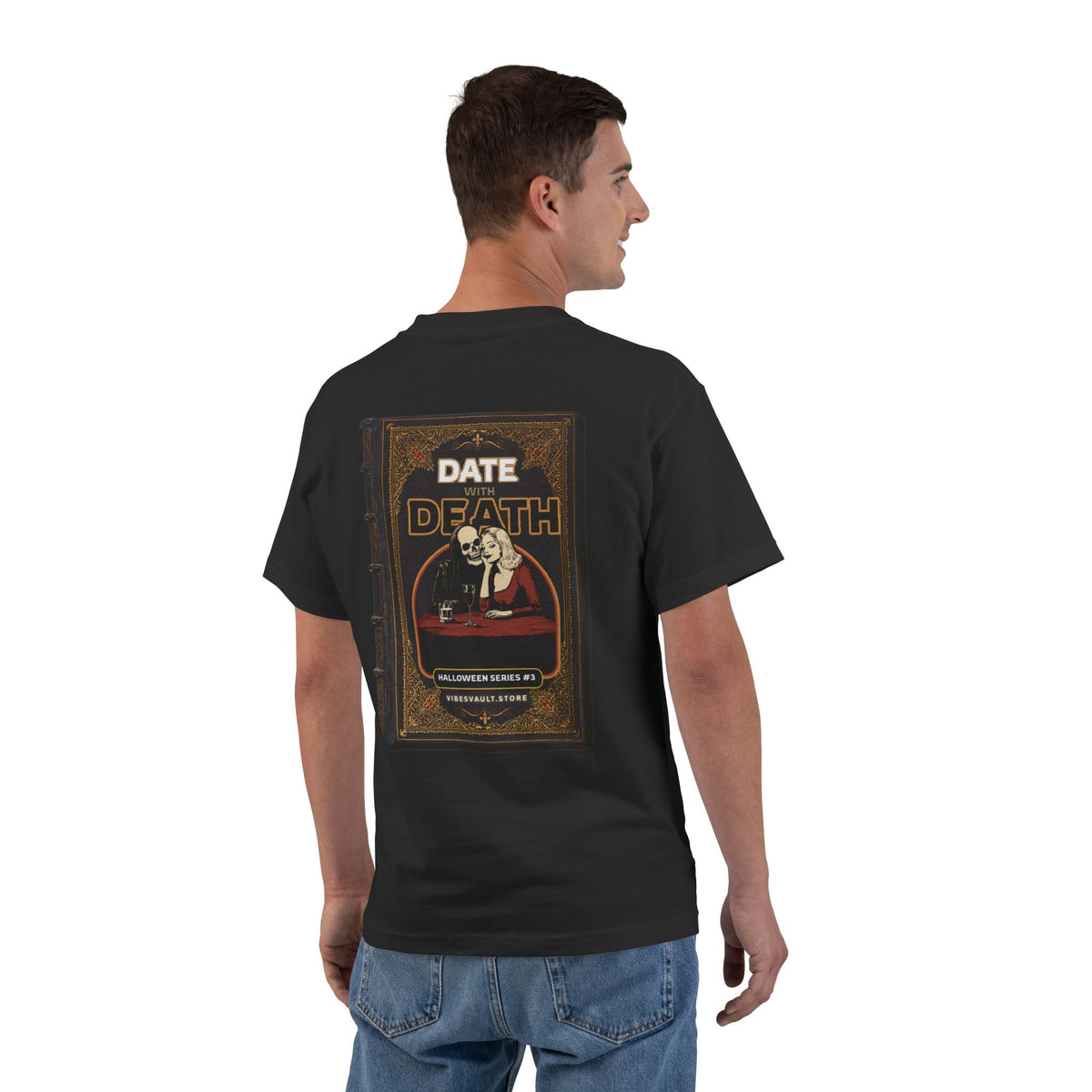 Date With Death Book Shirt - T-shirt Top - Retro Graphic Tee - Fall Halloween 2026