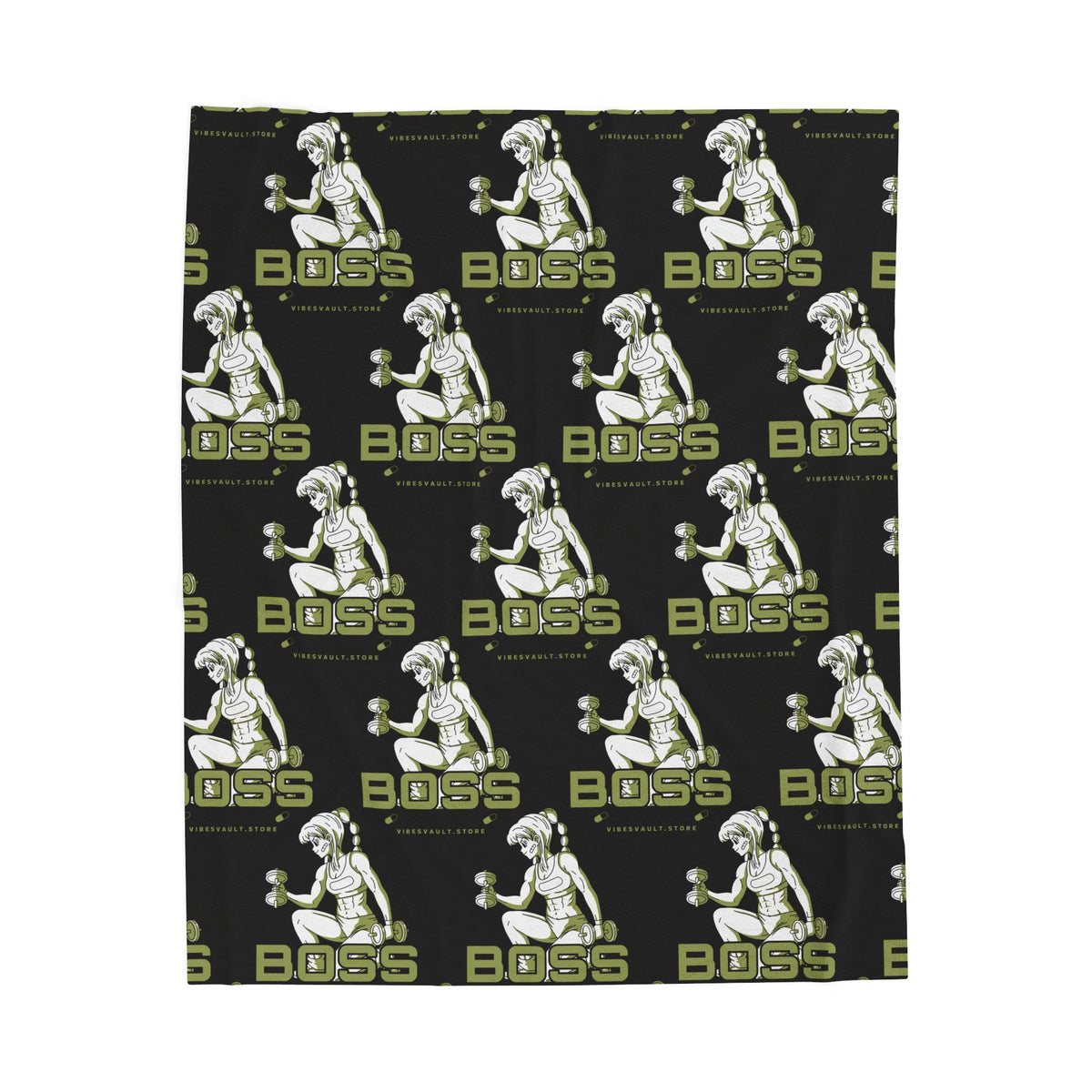 Boss Gym Girl Velveteen Plush Blanket