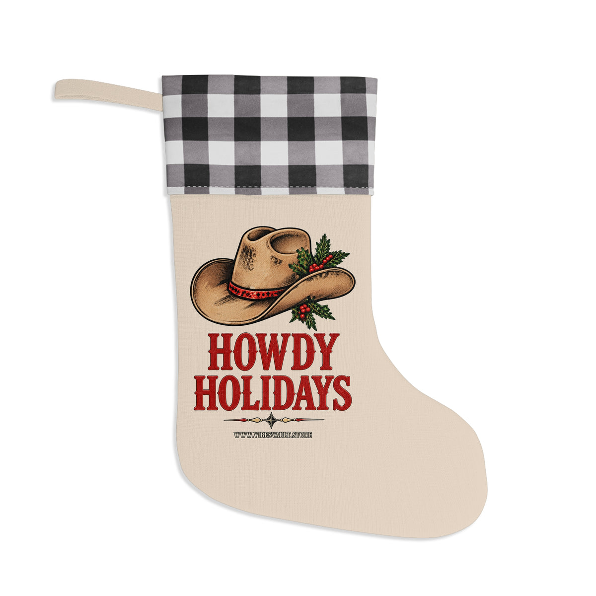 HOLIDAY Howdy Holidays Christmas Stocking