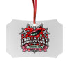 Red Heart Chrome Eye Aluminum Ornaments
