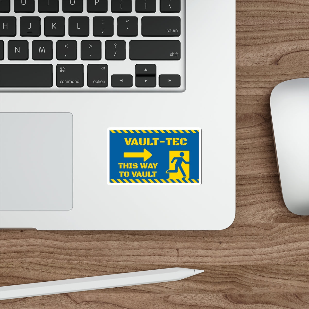 Vault-Tec Fallout Shelter "This Way to Vault" Die-Cut Sticker