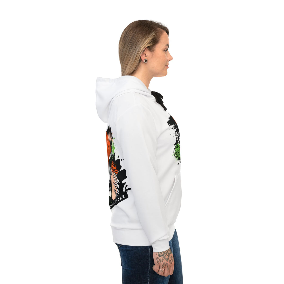 Basketball Skull Hoodie – Edgy Streetwear for Basketball Fans