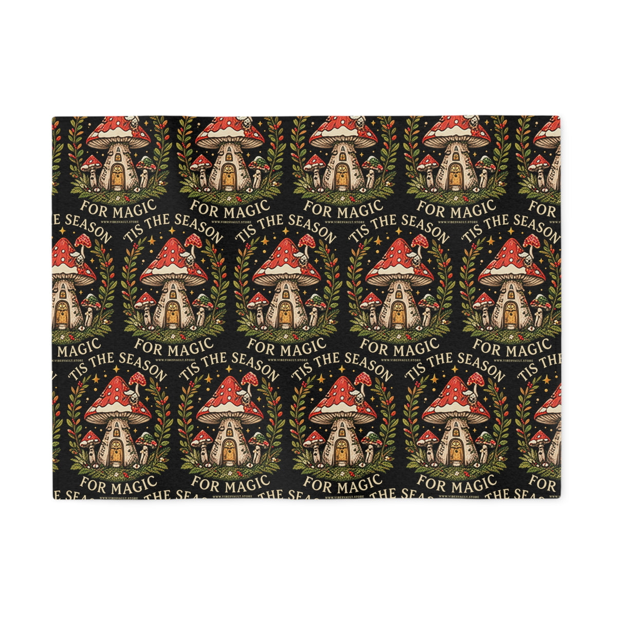 Fungi Magic Is in the Season Mushroom Holiday Sweatshirt Blanket