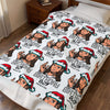 Christmas 'Birthday Boy' Velveteen Plush Blanket – Funny Holiday Portrait Throw
