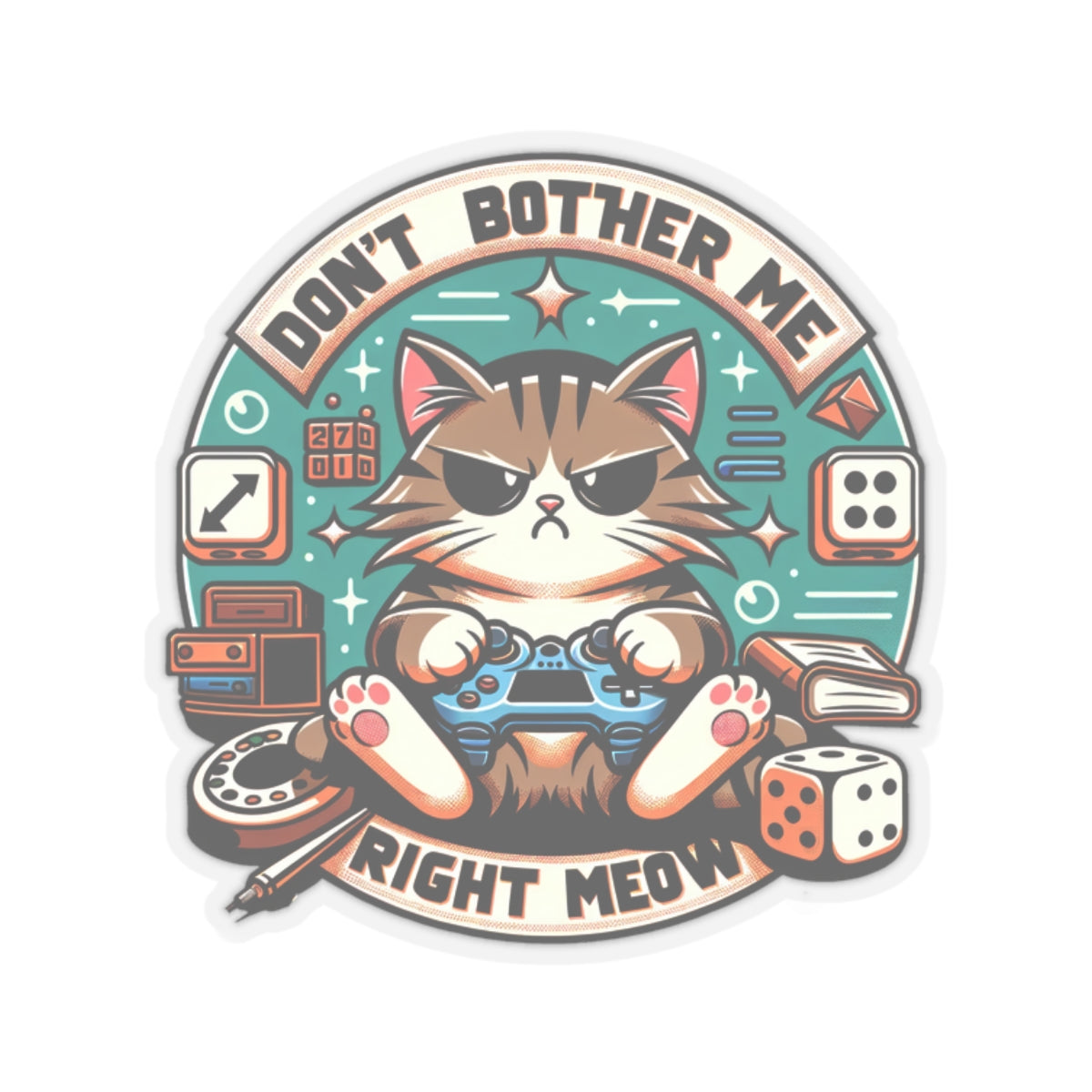Grumpy Cat Gaming Sticker