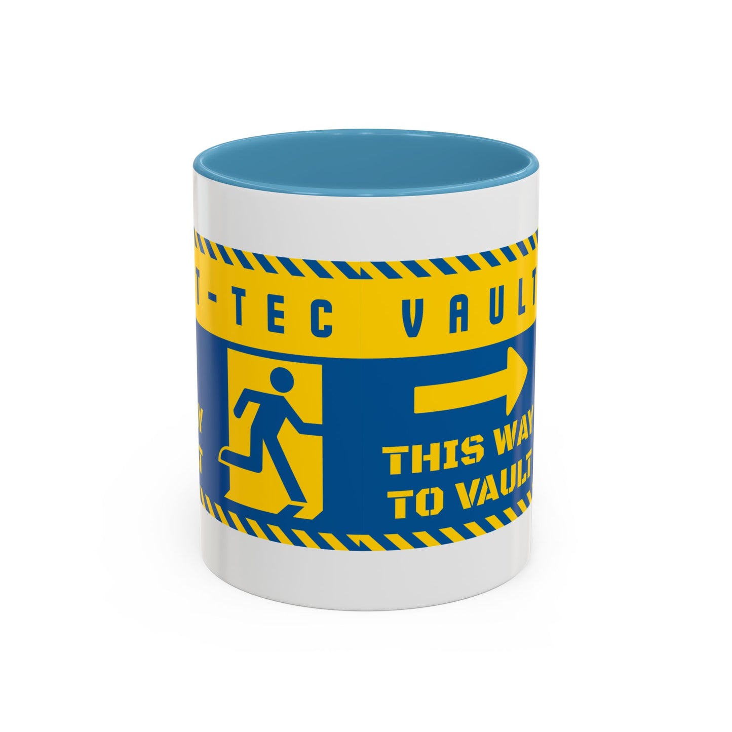 Vault-Tec 'This Way to Vault' Accent Coffee Mug — Fallout-Inspired Gamer Gift