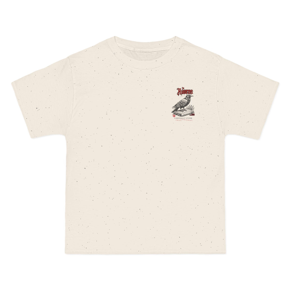 Raven Book Cover - T-shirt Top - Retro Graphic Tee - Fall Halloween 2026