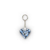 Blue Swirl Heart Plush Keychain — Custom Mini Shape Accessory