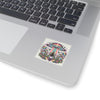 Rainbow UFO Sticker