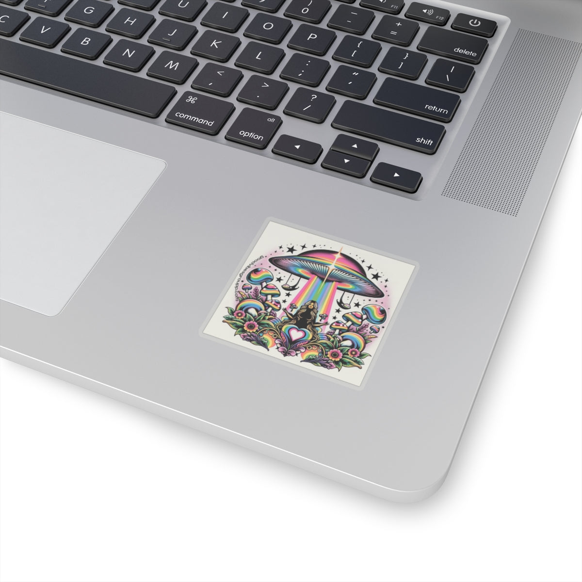 Rainbow UFO Sticker