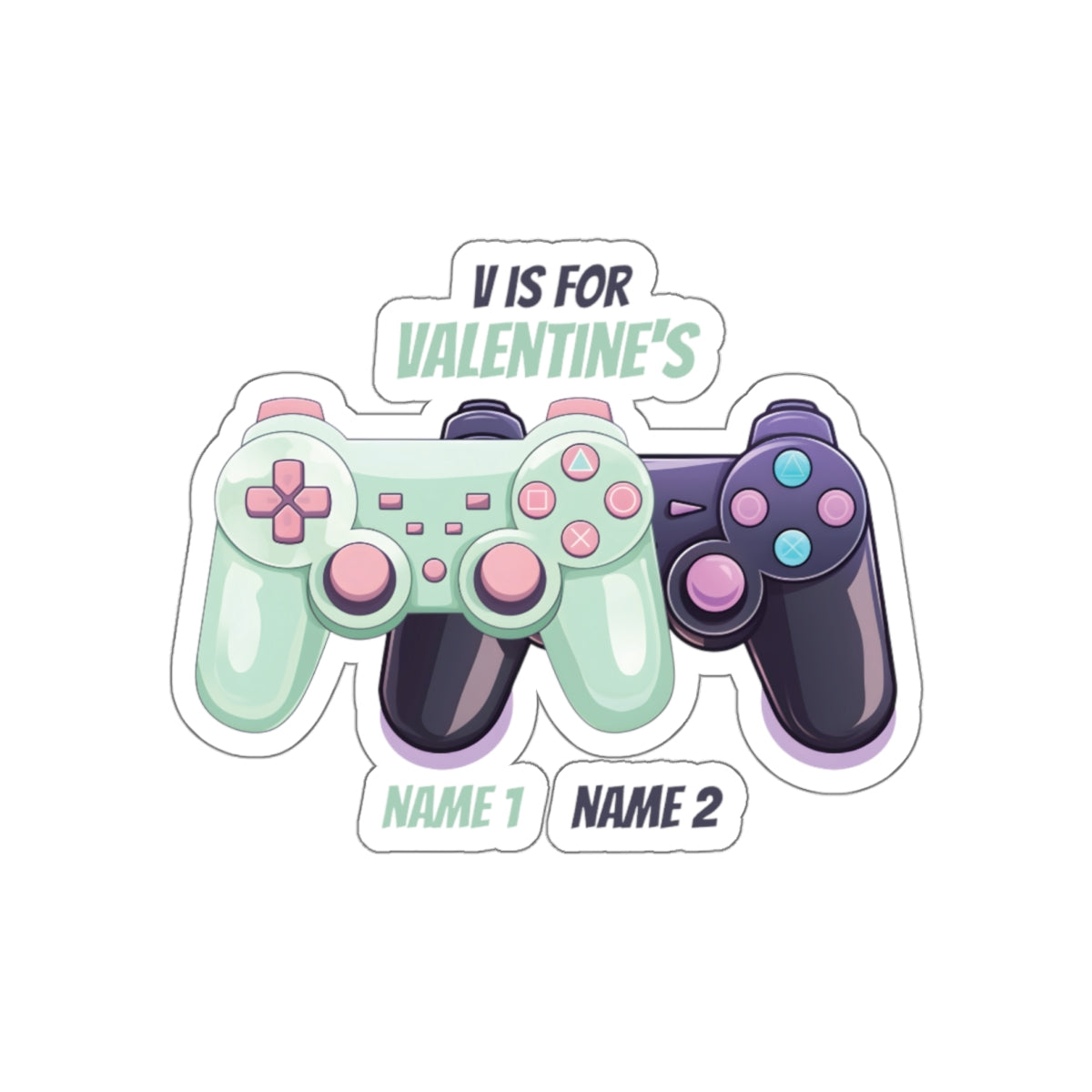 Valentine Gamer Sticker