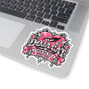 Pink Heart Chrome Eye Kiss-Cut Stickers