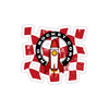 Red Rocket Corp. Fallout Die-Cut Sticker — Retro Rocket Logo Sticker for Laptops, Water Bottles & Gear