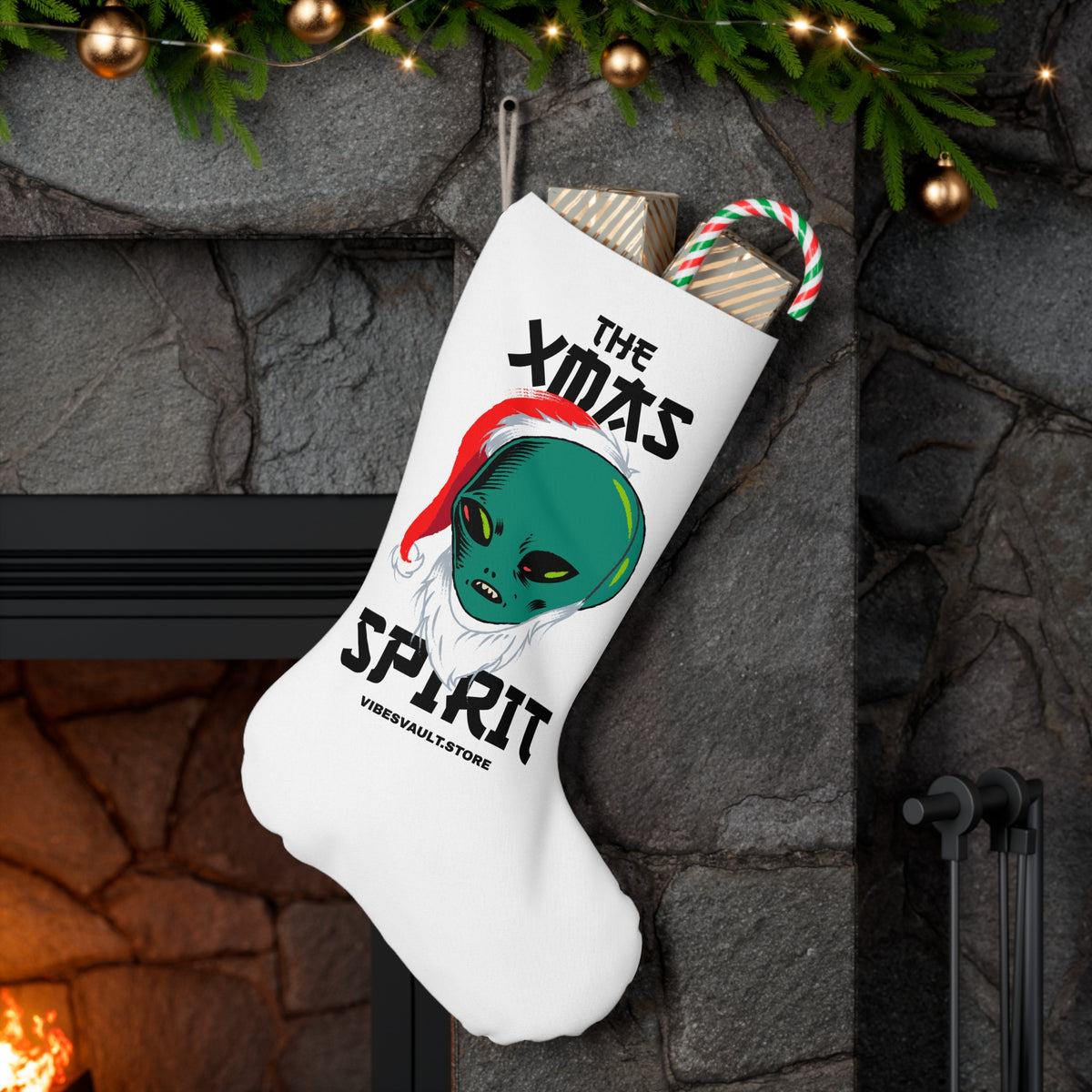 HOLIDAY Alien Santa Santa Stocking