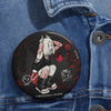 Demon Queen Pin - Street Spray Paint Button Badge - Fall Halloween 2026